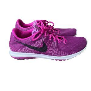 Nike Fury Fly Knit Running Shoes 705460-500 Pink Purple Girls Womens Size Y7